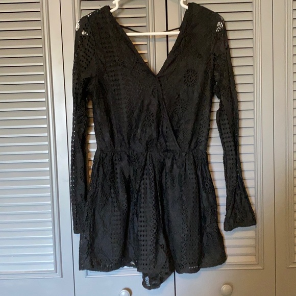 Bethany Mota : Black Lace Romper - Small - Picture 2 of 10